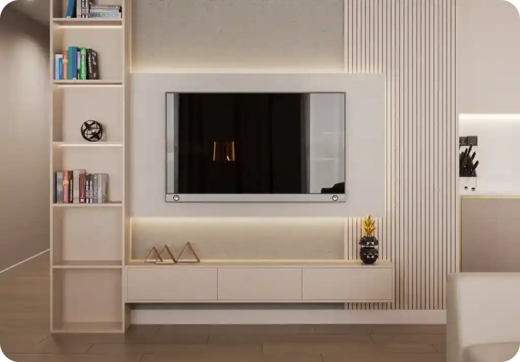Vzorový byt č. 2 – obývacia izba Liptov Living
